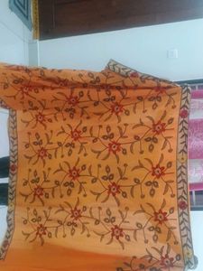 Floral Embroidered Saree