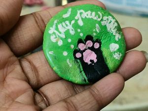 Handmade &#34;Honey&#34; Painted Rock