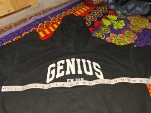 Sale🎊🎆🎄🎉Genius Graphic Black Hoodie