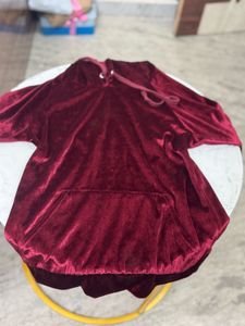 Velvet Maroon Hoodie ❤️