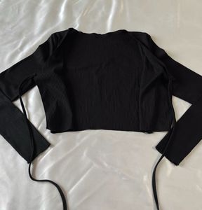 Urbanic Black Tie Up Shrug/Top