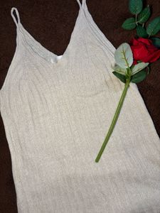 Casual Knit full dress with slit