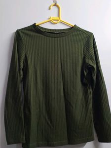 zudio Green Long Sleeve Top