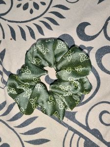 Floral Print Scrunchie