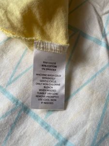 Pastel Yellow Ribbed Crop Tank Top – Size L
