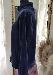 Navy Blue Velvet Jacket