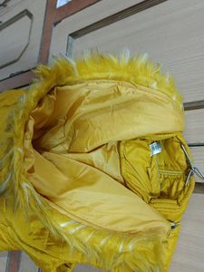 Yellow Sleeveless Puffer Jacket
