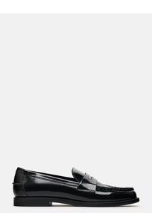 ZARA PATENT-FINISH LOAFERS