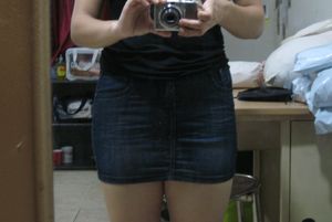 Dark Blue Short Skirt