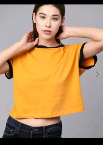 Mustard Yellow T-shirt For Women