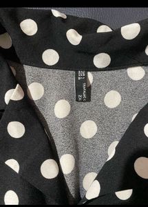 Black &amp; White Polka Dot Dress