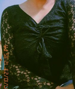 Beautiful Black Net Top For Girls🖤✨
