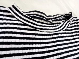 Striped Ribbed T-Shirt