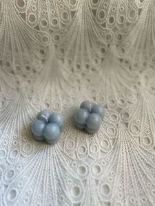 Blue Bubble Candle