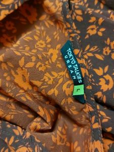 Tokyo Talkies Women Wrap Brown Orange Dress