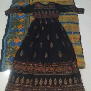 Elegant Black Ethnic Gown