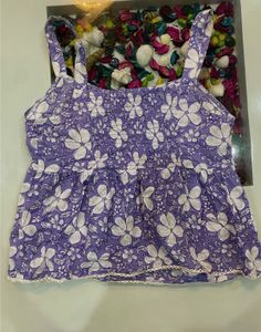 ✨ Cute &amp; Stylish Purple Floral Top ✨