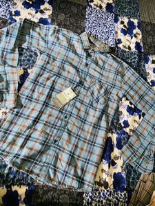 Blue Plaid Long Sleeve Shirt