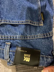 Dark Blue Wide Leg Jeans