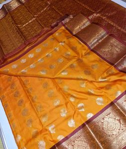 Elegant Yellow Banarasi Saree
