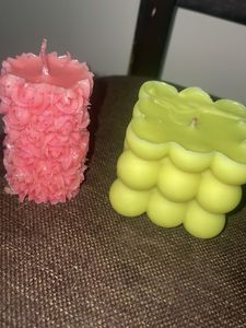 Unique Decorative Candles - Set of 2