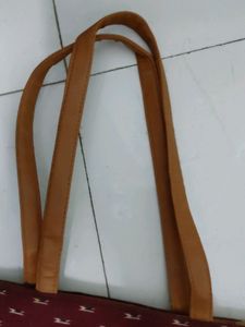 Maroon Ikkat Print Handbag