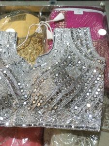 Silver Embellished Blouse