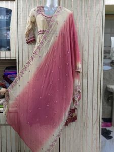 Heavy Work Gown With Dupatta