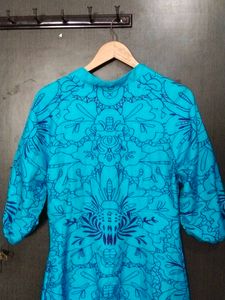 Blue Printed Kurta