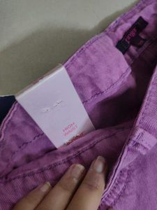 ginger by lifestyle purple wide leg jeans, fringe