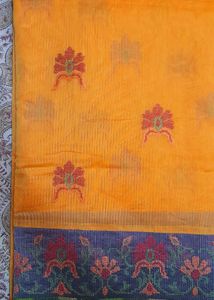Yellow Floral Saree