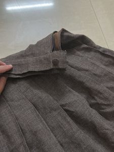 Brown Pleated skirt