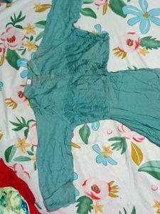 Aqua Dress with Bicycle Detail