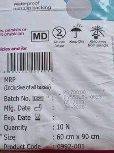 Brand New DYNA Disposable Underpads 60x90cm