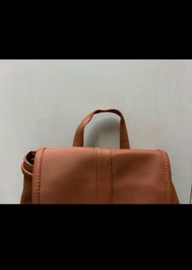 Brown bagpack