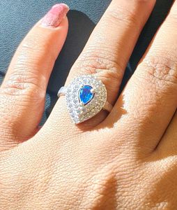 Elegant Blue Stone Ring