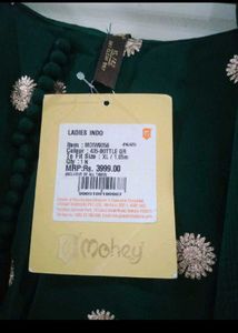 new padded Green Kurta Set