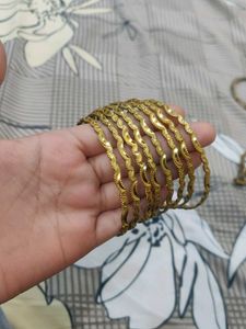 4 Design Bangles And 3 Ring 1 Pendil