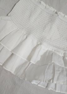 H&amp;m White Skirt