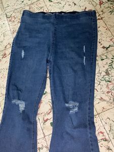Distressed Flare Jeans