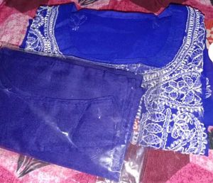 Blue Chikankari Kurti