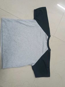 Grey Butterfly Printed Crop Top .