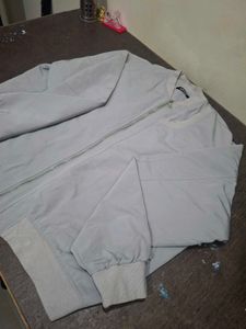 Stylish Grey Bomber Jacket