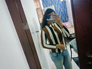 Dark Multi Colour Top