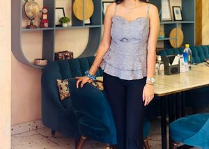Grey Corset Type Top