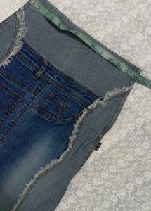 Vintage Long Denim High Waist Skirt