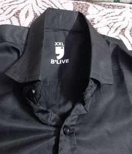 branded Stylish Black Shirt ( 2xl , 44 Size)