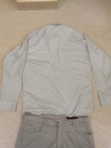 Grey Colour Men&#39;s Shirt And Pant