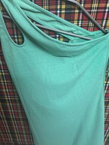Knee Length One Shoulder Dress