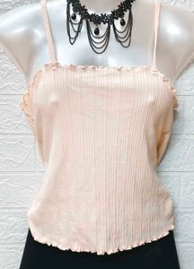 Tops & Dresses For Rs.99 Only/ Cream Spaghetti Top